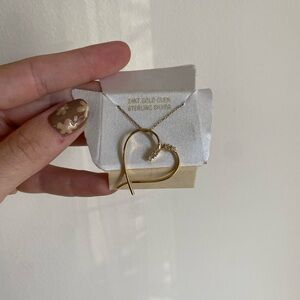Gold Heart Pendant Necklace